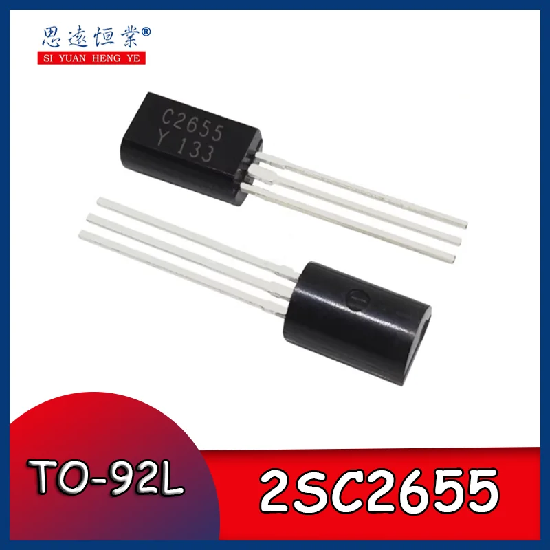 10pcs Brand new genuine 2SC2655 TO-92L NPN low-power transistor 2A/60V transistor with silk-screen printing C2655