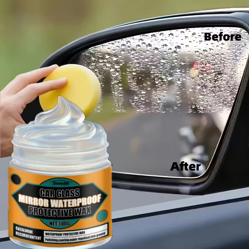 Waterproof Non-Stick Water Wax |   Car Windshield, Rearview Mirror, and Glass Rain-Proof Coating - Long-Lasting Protection Polishing Kit