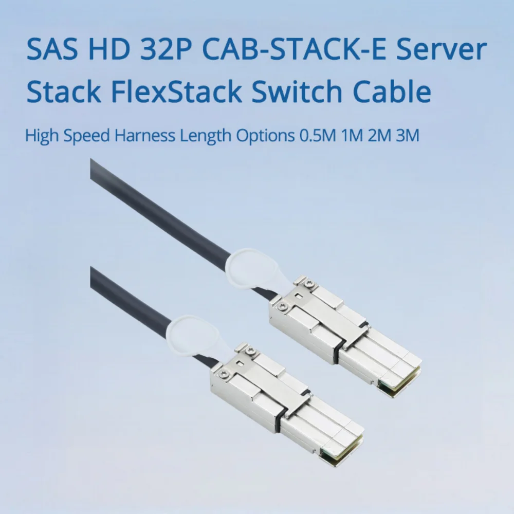 

SAS HD 32P CAB-STACK-E Server Stack FlexStack Switch Cable High Speed Harness Length Options 0.5M 1M 2M 3M