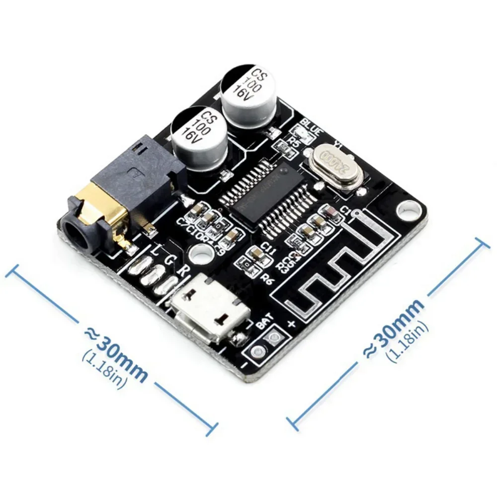 VHM-314 Bluetooth Audio Receiver Board 1-10pcs Bluetooth 5.0 MP3 Lossless Decoder Board Wireless Stereo Music Module 3.7-5V