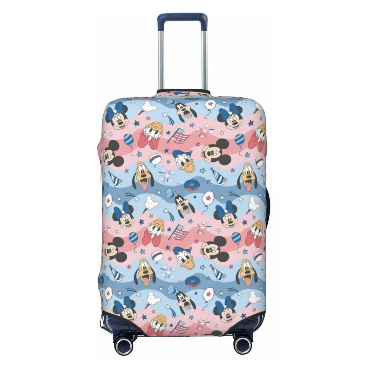 

Custom Goofy Funny Dog Suitcase Cover Washable Colorful Pattern Luggage Covers Protector for 18-32 inch