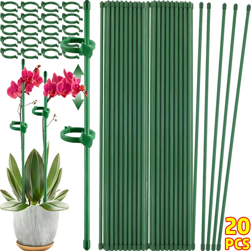 حديقة خضراء حصص قابل للتعديل دعم النبات قضيب شجيرة زهرة الورد العصي الطماطم الكرمة السحلية حامل أصائص زرع حامل القطب