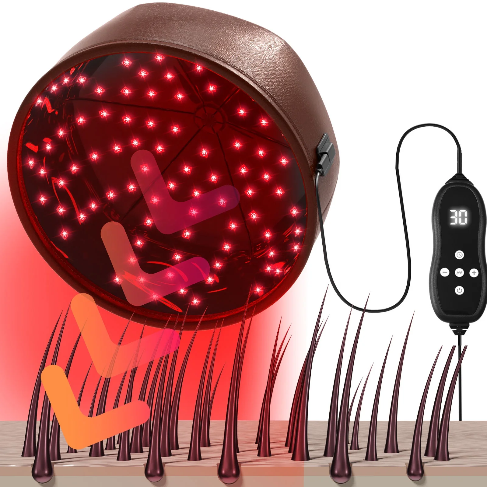 

Laser Cap for Hair Growth&Hair Loss 96Pcs LEDs 660nm&850nm Red Light Therapy Hair Growth Cap for Relax Scalp Hair Care Hat