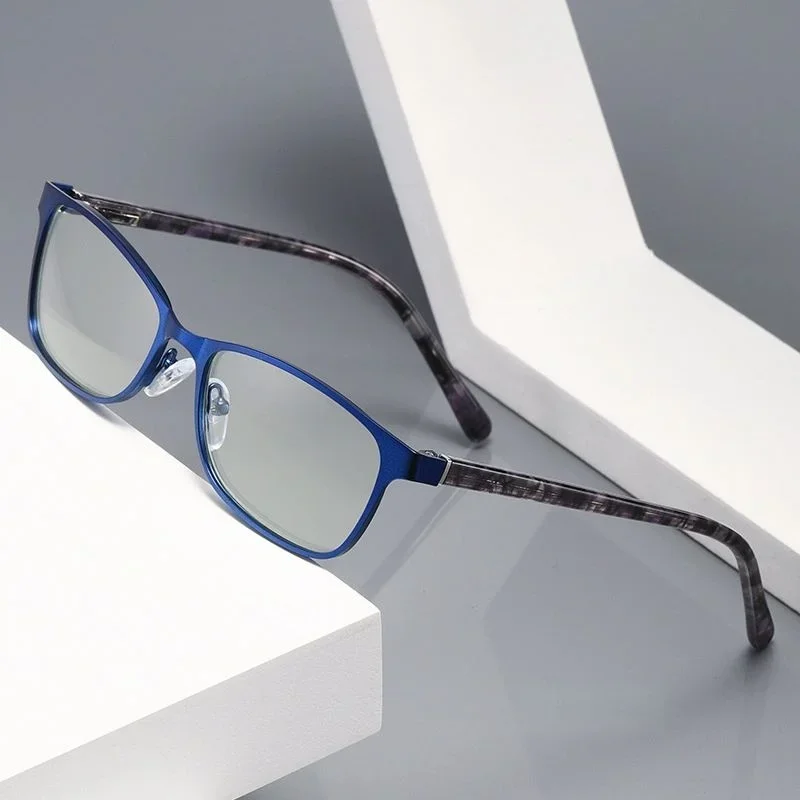 

New style characteristic pattern spring temples HD reading glasses anti-blue light DS-1287