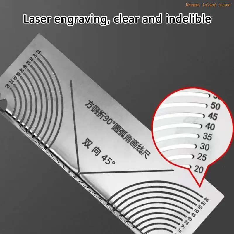 Điều chỉnh góc chính xác & đường cong Công cụ đánh dấu cho uốn & hàn ống vuông HX6C