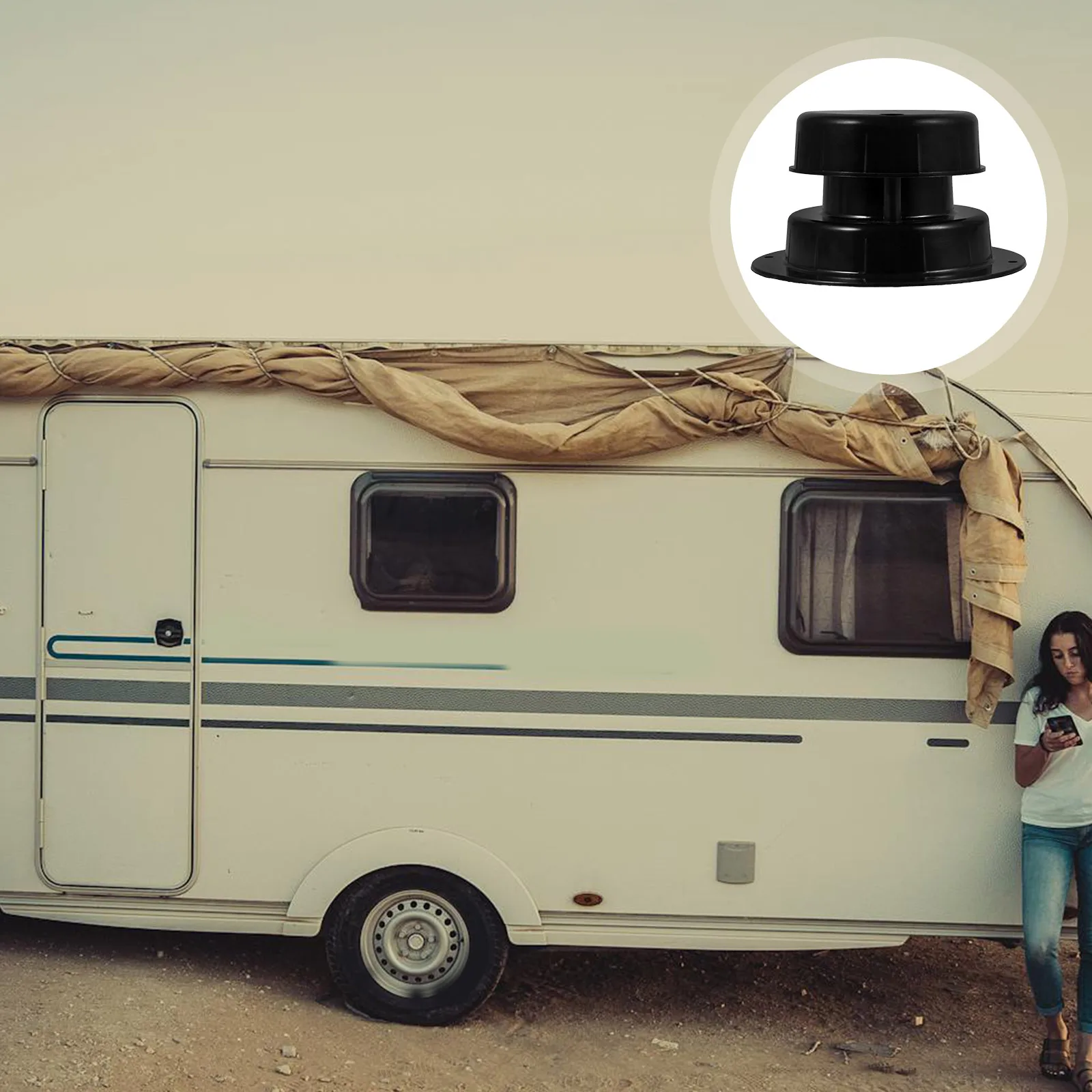 

Rv Roof Vent Cap Cover Durable Plastic Sewer Plumbing Vent Cap For Camper Car Boat Roof Ventilation Duct Protection
