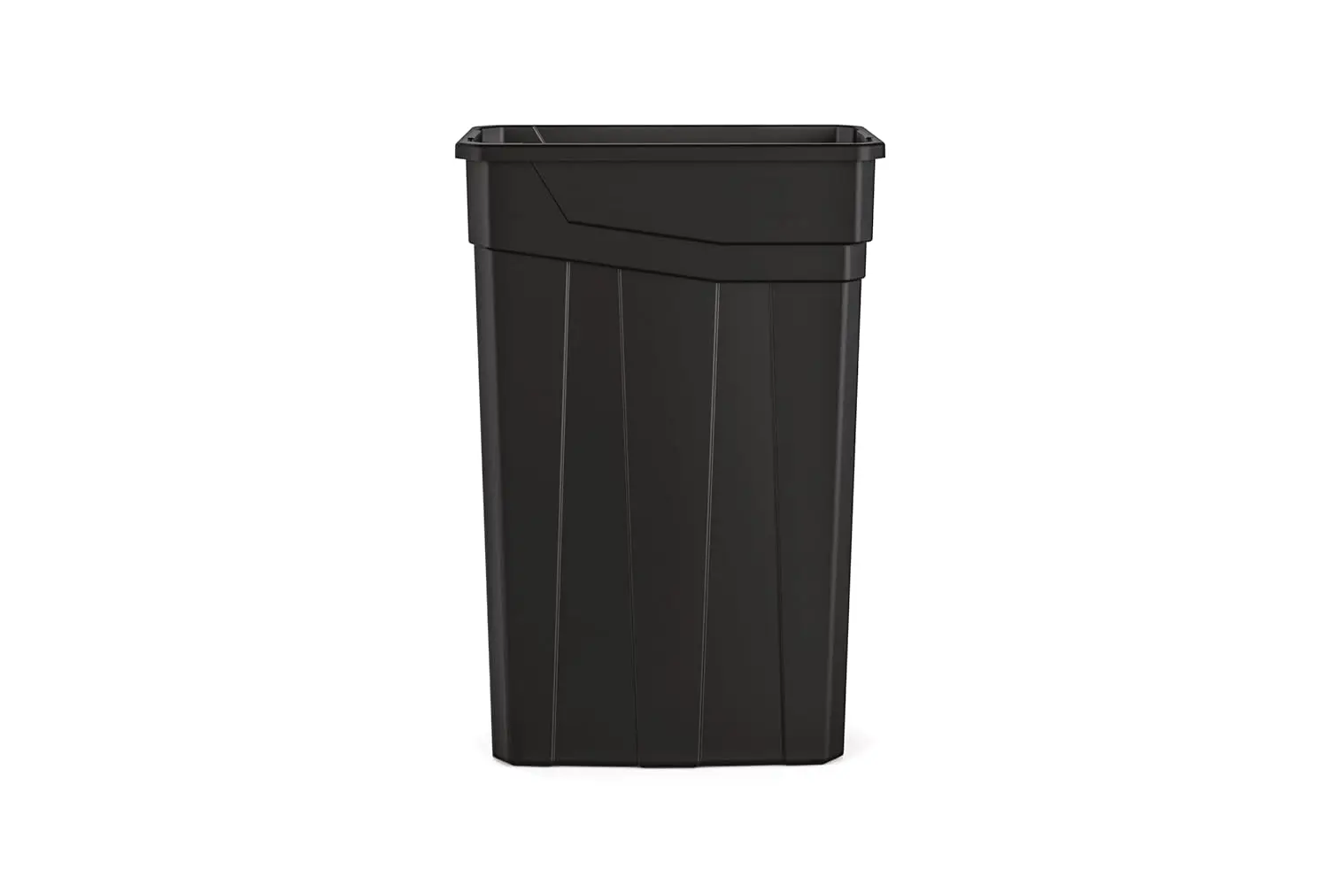 

Commercial 23-Gallon Narrow Trash Can without Handles - Durable Garbage Can, Black, Made in the USA