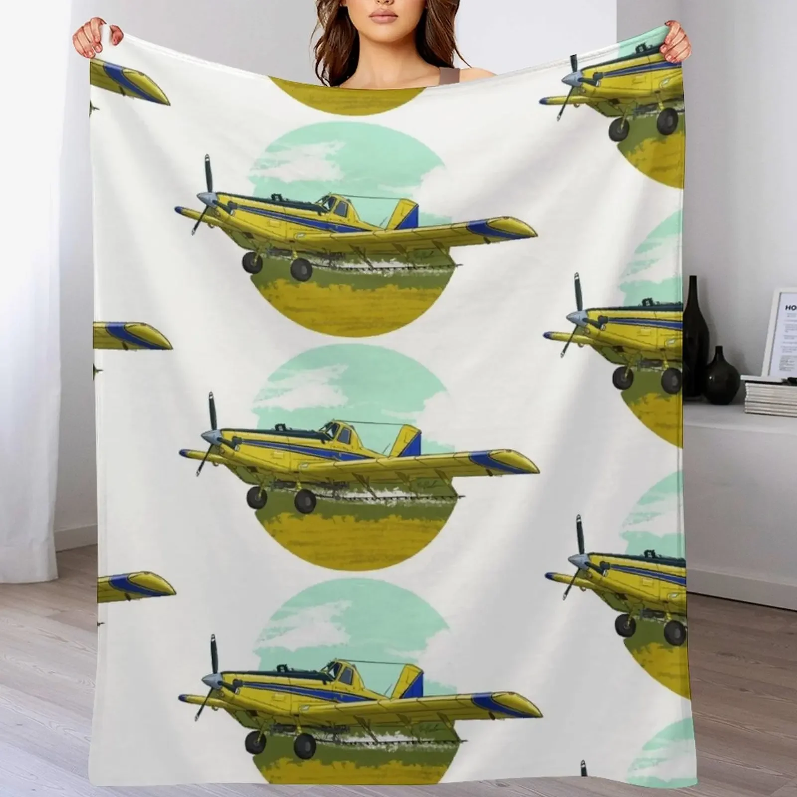 crop duster ag pilot Throw Blanket Loose blankets ands Stuffeds Blankets