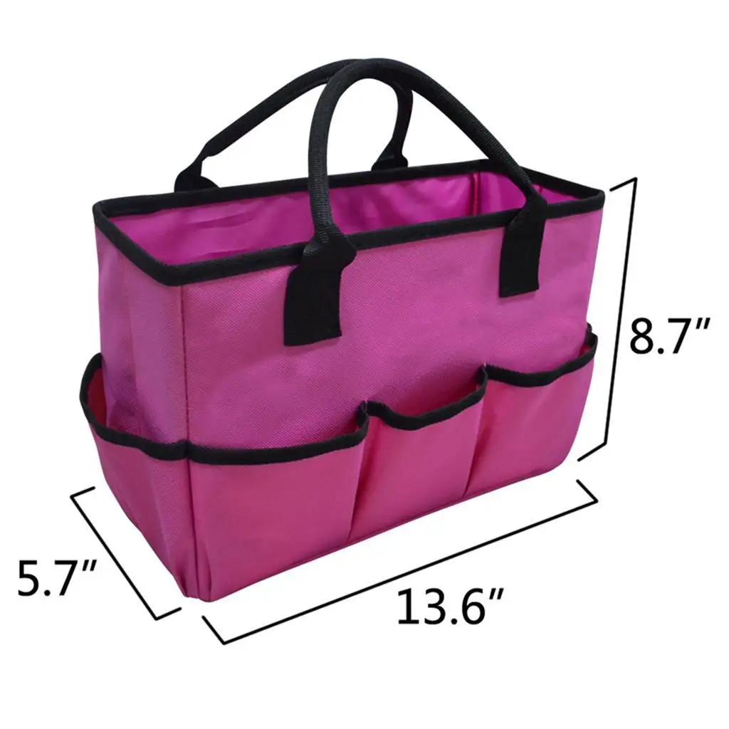 Craft Storage Tote Bag Scrapbooking Sewing Liner Storage Organizer Purple