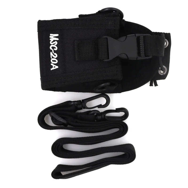 Tático molle rádio walkie talkie MSC-20A bolsa de náilon saco da cintura titular bolso portátil interfone caso para caça acampamento