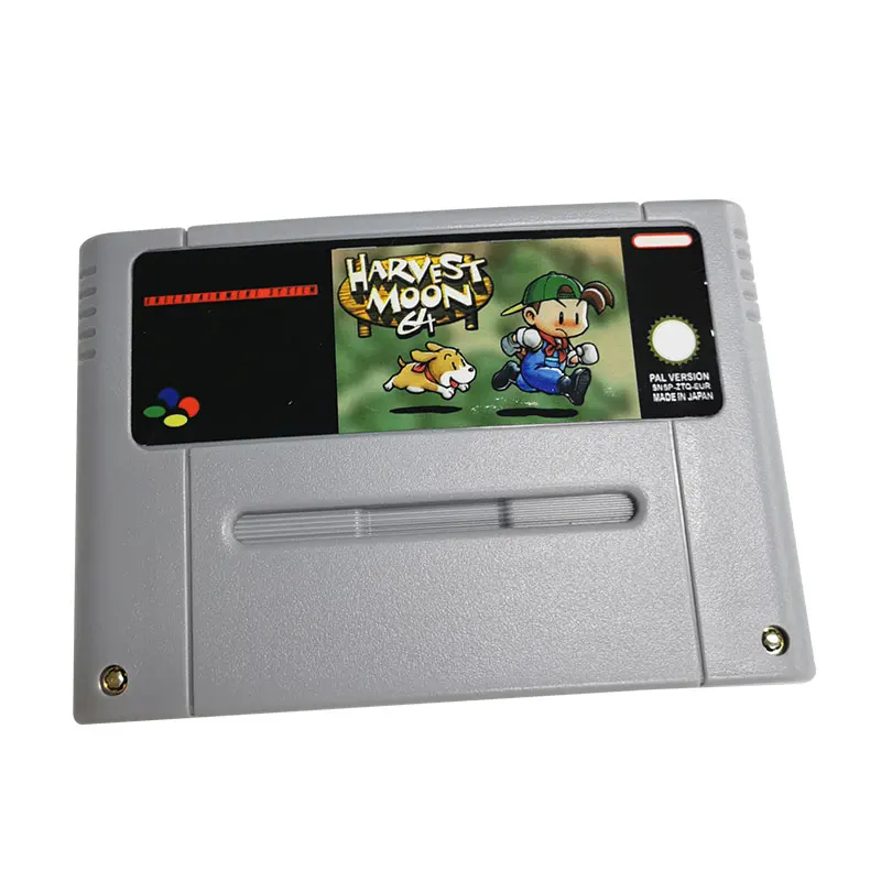 Video Game For HARVEST MOON SFC Game Cartridge For 16 Bit Super Famicom Super NES SFC Classic Game Console - PAL EU Version