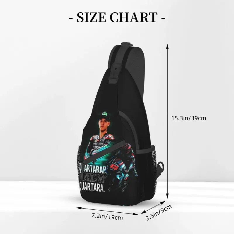 Fabio Quartararo-mochila de hombro cruzada para hombre, bolso de pecho personalizado, mochila de viaje