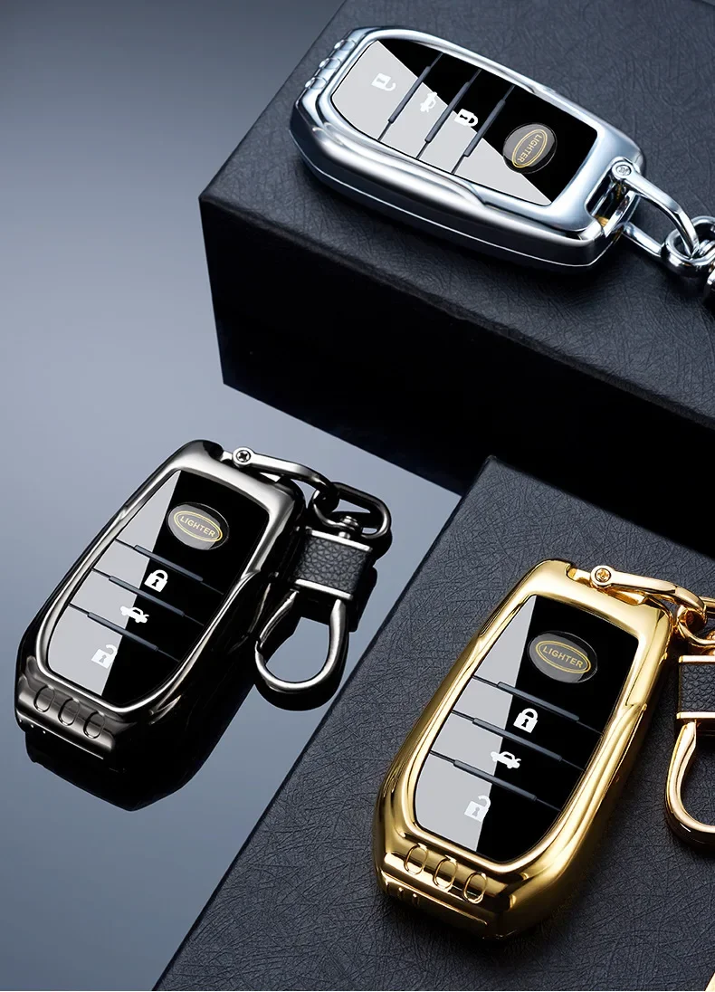 Creative Car Key Pendant Butane Gas Lighter Personalized Fashion Quirky Cool Gifts for Boyfriends