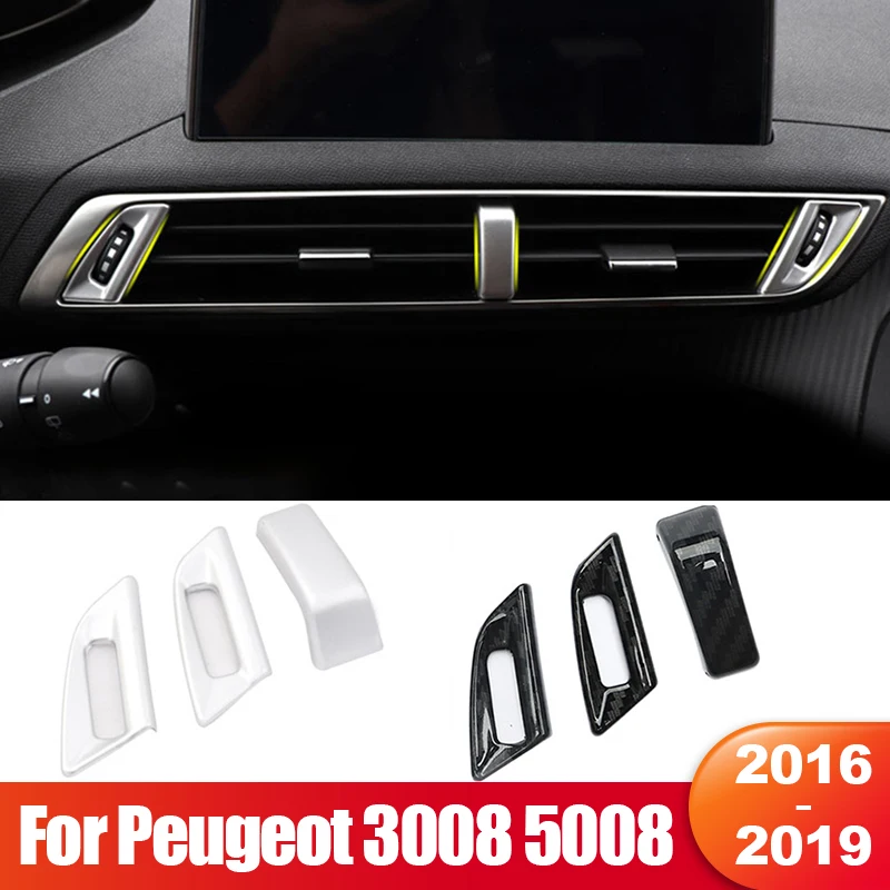 

For Peugeot 3008 5008 GT 2017 2018 2019 3008GT 5008GT Car Central Control Air Conditioning Vent Outlet Cover Accessories