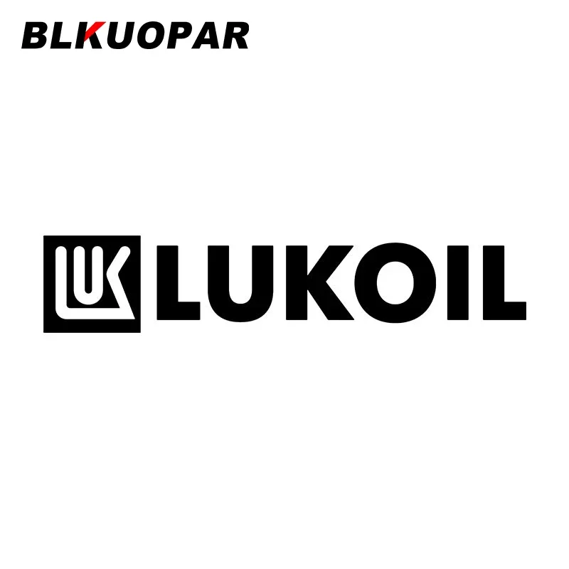 BLKUOPAR-pegatinas de LUKOIL OIL COMPANY para coche, pegatinas gráficas con personalidad, impermeable, protector solar, tabla de surf, portátil, accesorios para maletero