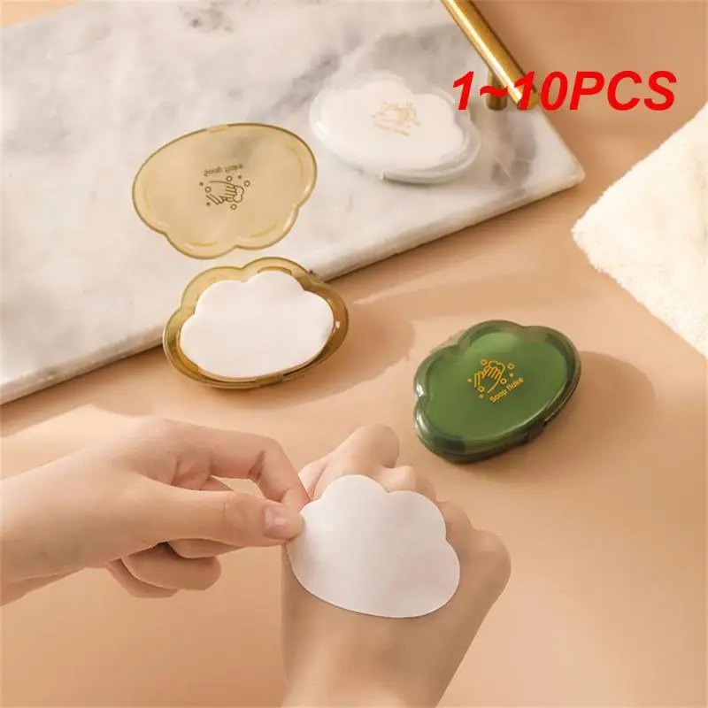 Hand Washing Pads For Outdoor Travel Cleaning Portable Toiletries Hand Washing Soap Tablets Disposable Boxed Soap Paper