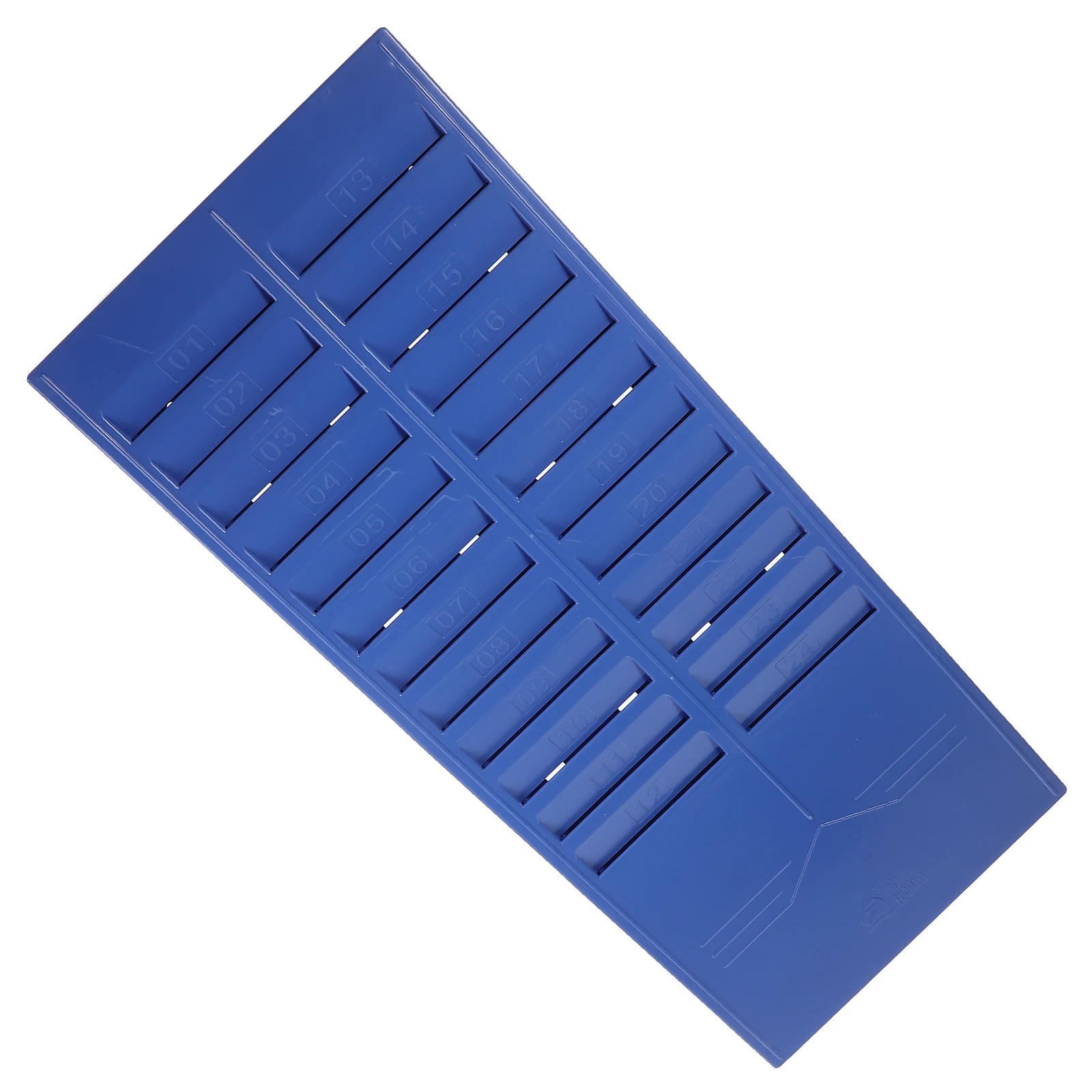 

24 Slots Attendance Clock Stand Thickened Time Cardholder Wall Mount Rack for Office Warehouse Storage Random Color