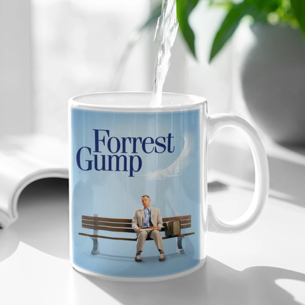 Classic Movie Forrest Gump(1994) Film Free shipping Ceramic Cup Coffee Oatmeal Breakfast Cup Creative Personality Mug