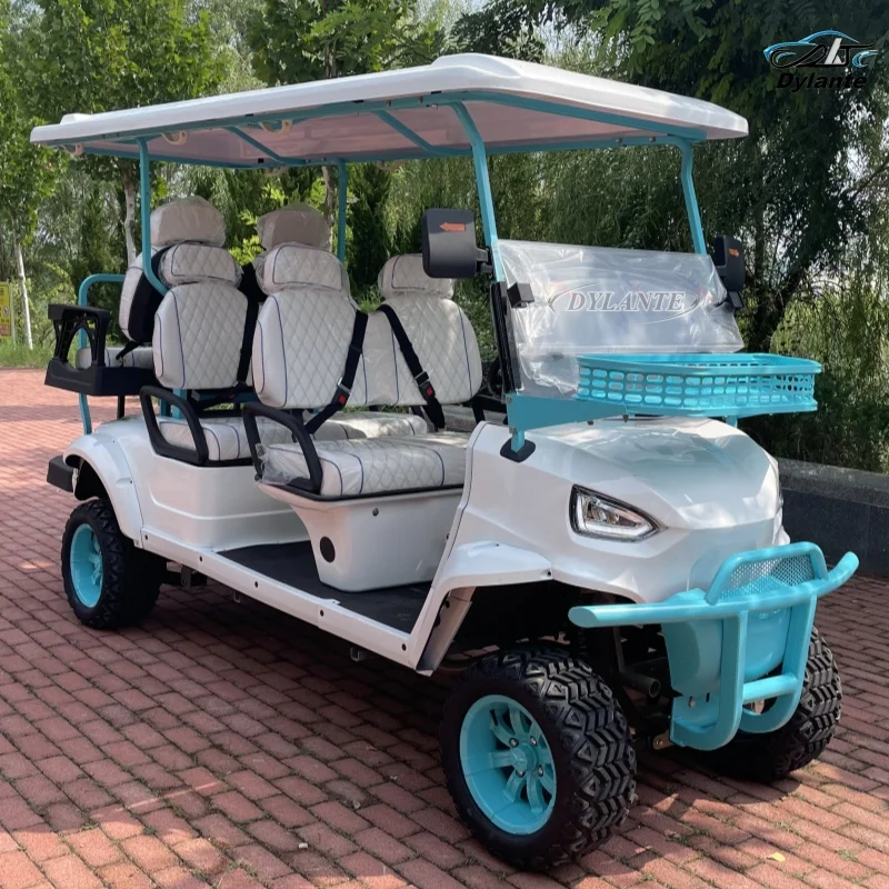 2024 New Upgrade Electric Golf Cart Off-road 48V&72V for Airport Golf Course Farm Resort Villa Park Electric Golf Hunting Car