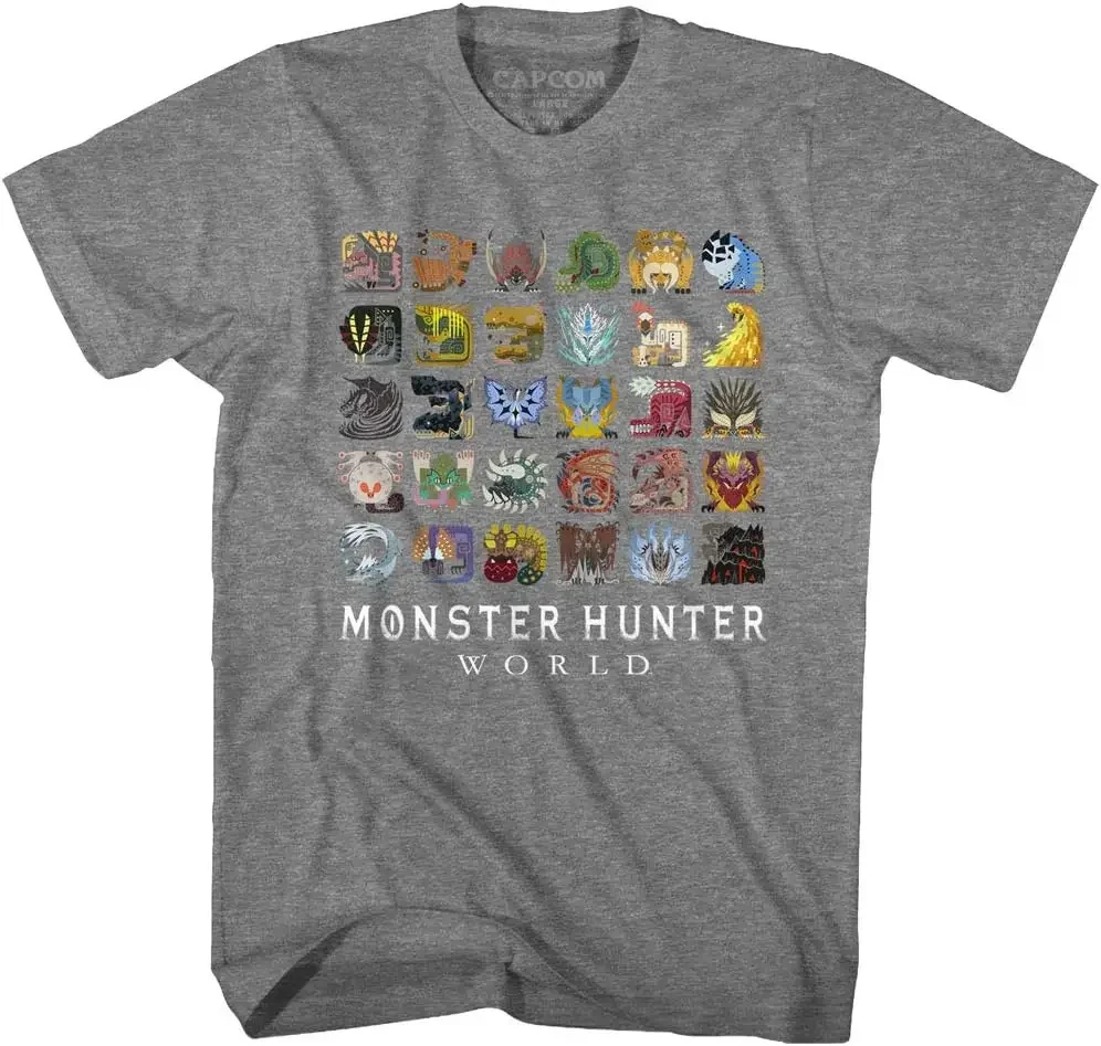 Monster Hunter Fantasy Action Role-Playing Video Game  Textiles T-Shirt Tee