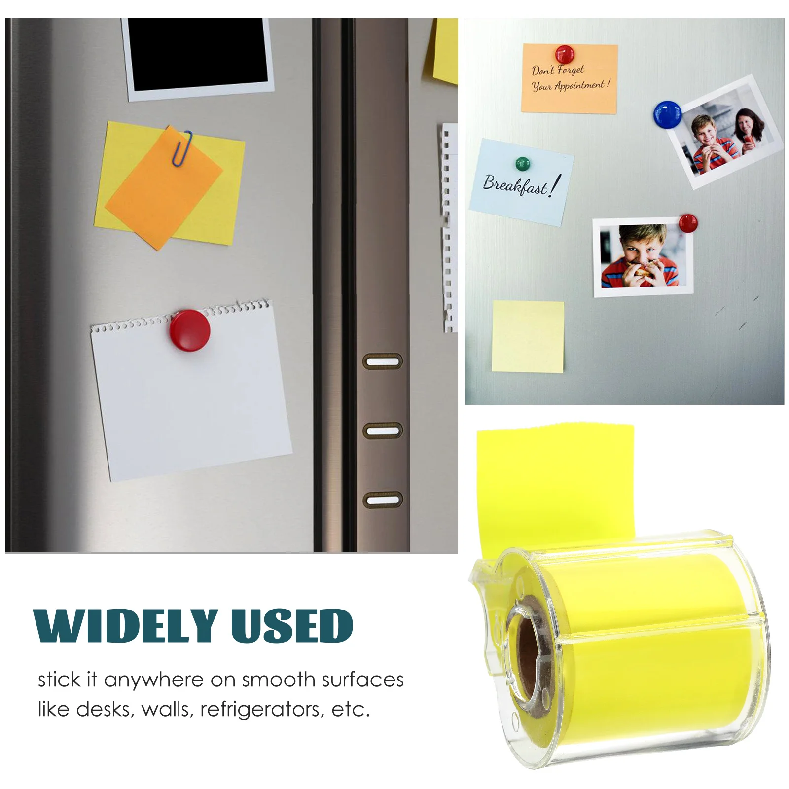 

Self-Adhesive Memo Pads Multi-Function Note Roll Portable Note Tape Decorative Household Memo Stickers Easy Removal No Residue