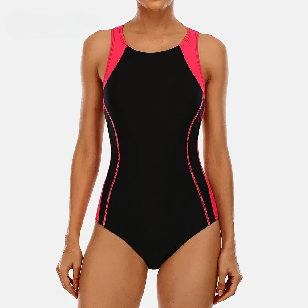 

2025 Summer Hot-selling New Women's One-piece Sports Comfortable Swimsuit Printed High-elastic Training Swimsuit Swimsuit
