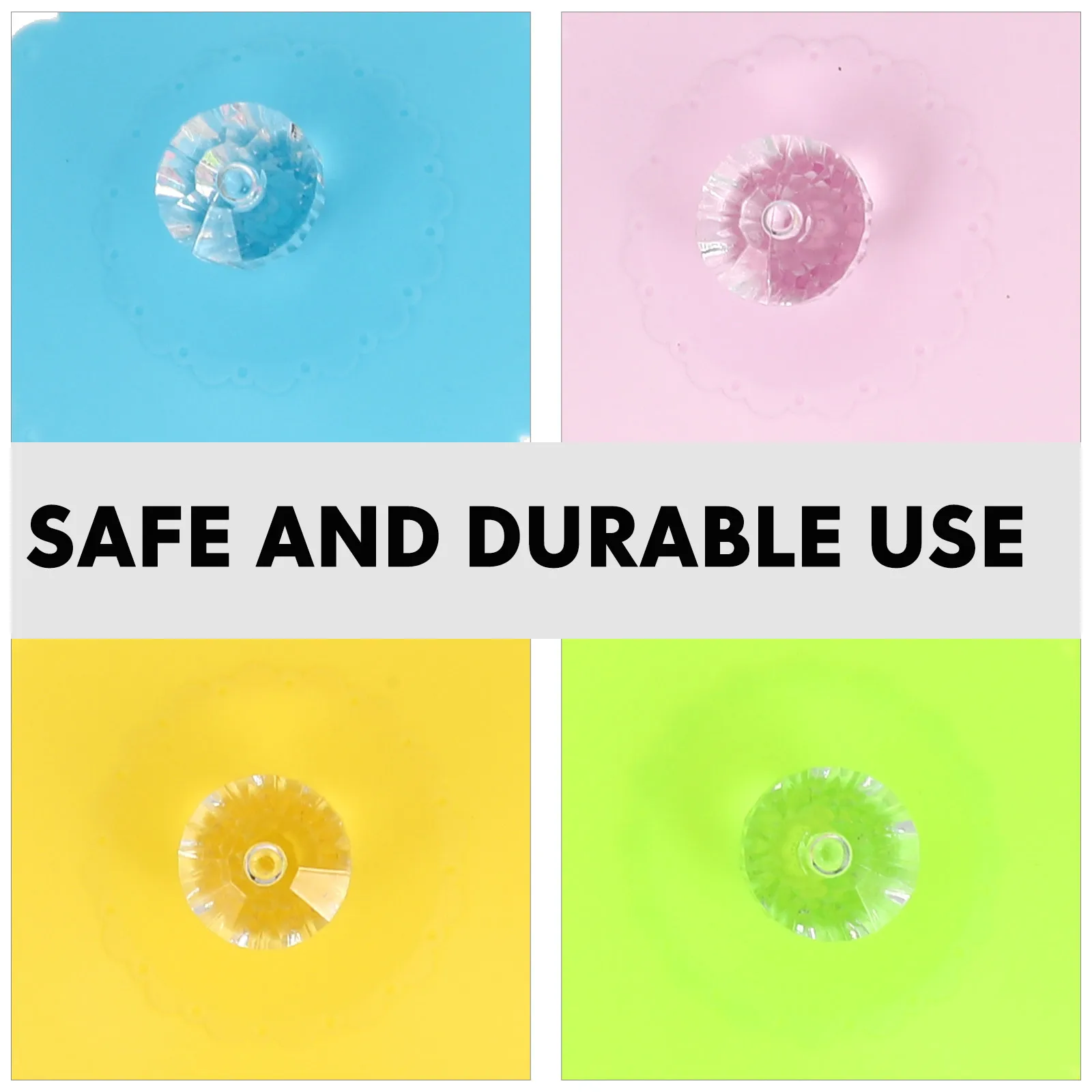 

6Pcs Silicone Dustproof Cup Covers Heat Resistant Leakproof Mug Lids Universal Crystal Design Cup Accessories