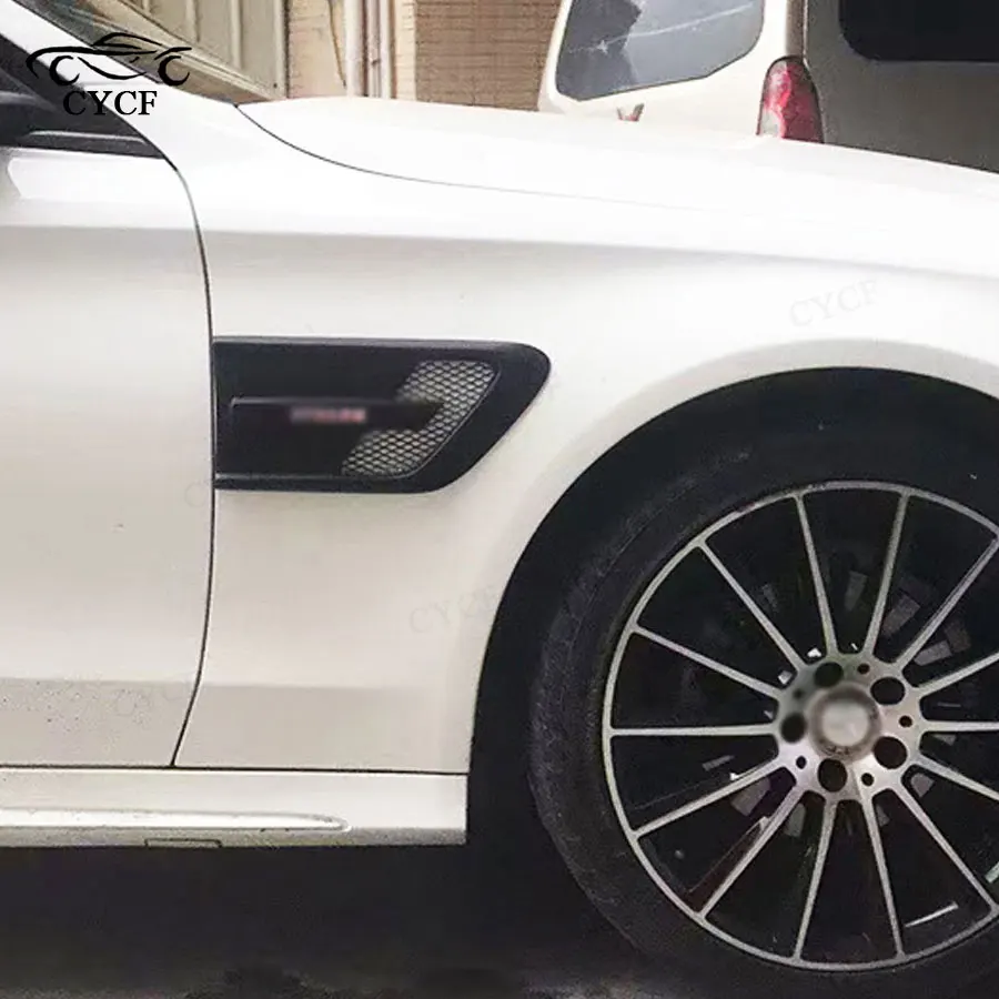 

For Mercedes-Benz C-Class W205 C63 Carbon Fiber Front Bumper Fender Air Vents Fender Vents Tuning Accessories Auto Parts