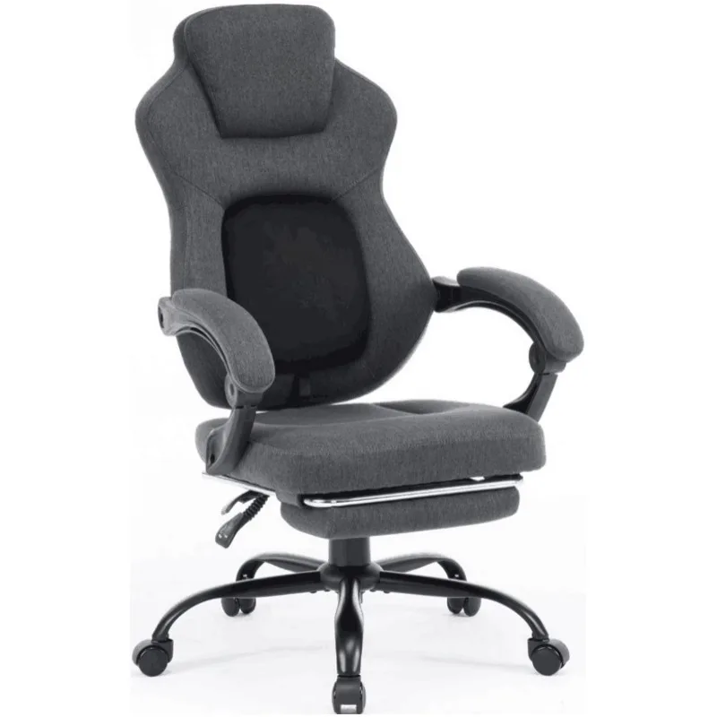 

Grey Reclining Good Racing Comfortable Foam Swivel Gaming Chair