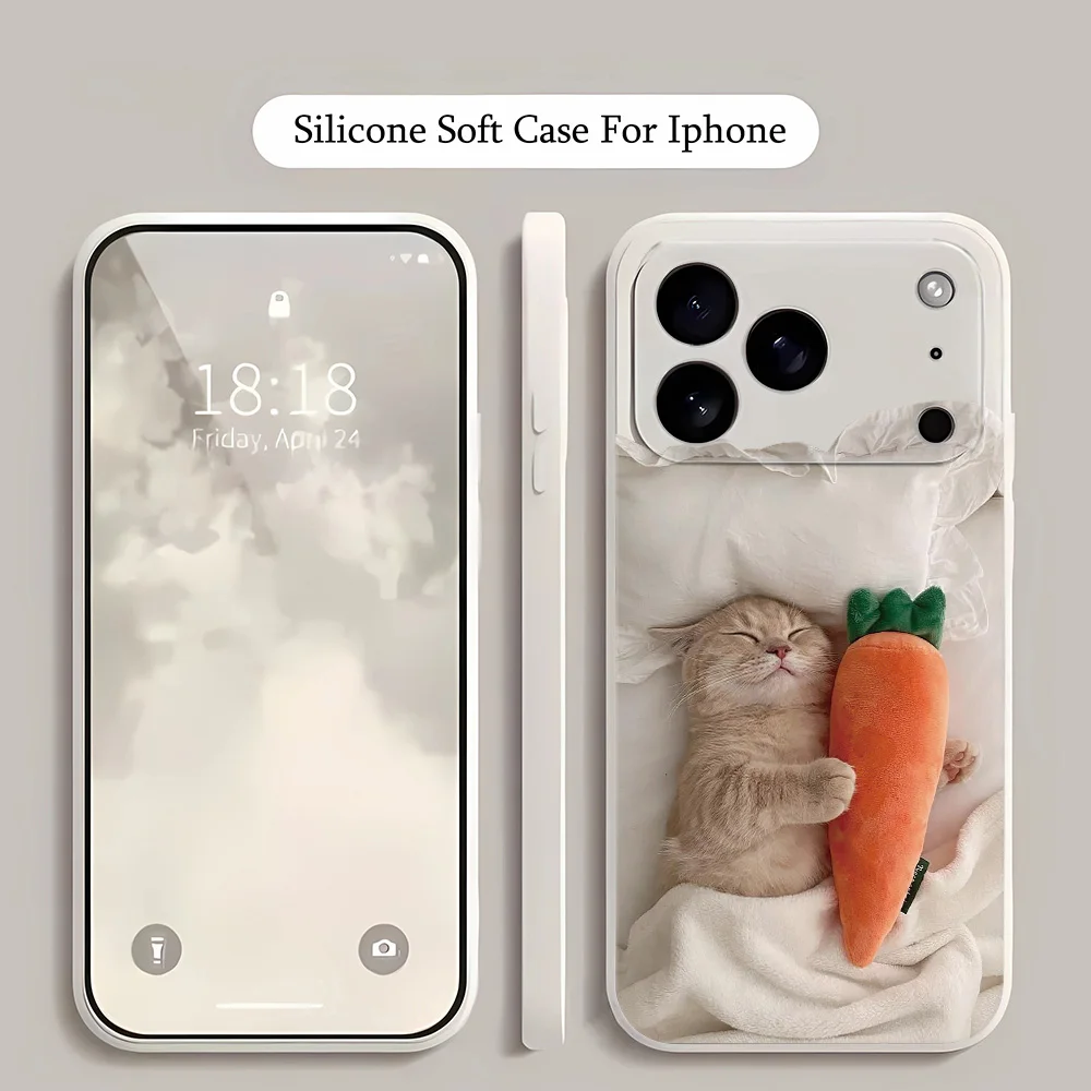 

Cute cat Pattern Phone Case for iPhone17Pro Max/17Pro/17/16/15/14/13/12/11/Pro/Plus Fashion Friend Gift Aesthetic Phone Case