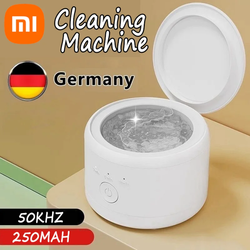 Xiaomi 50KHZ Ultrasonic Cleaning Machine Eyeglass Washing Machine Household Braces Watches Jewelry Brush Timing Cleaning Machine