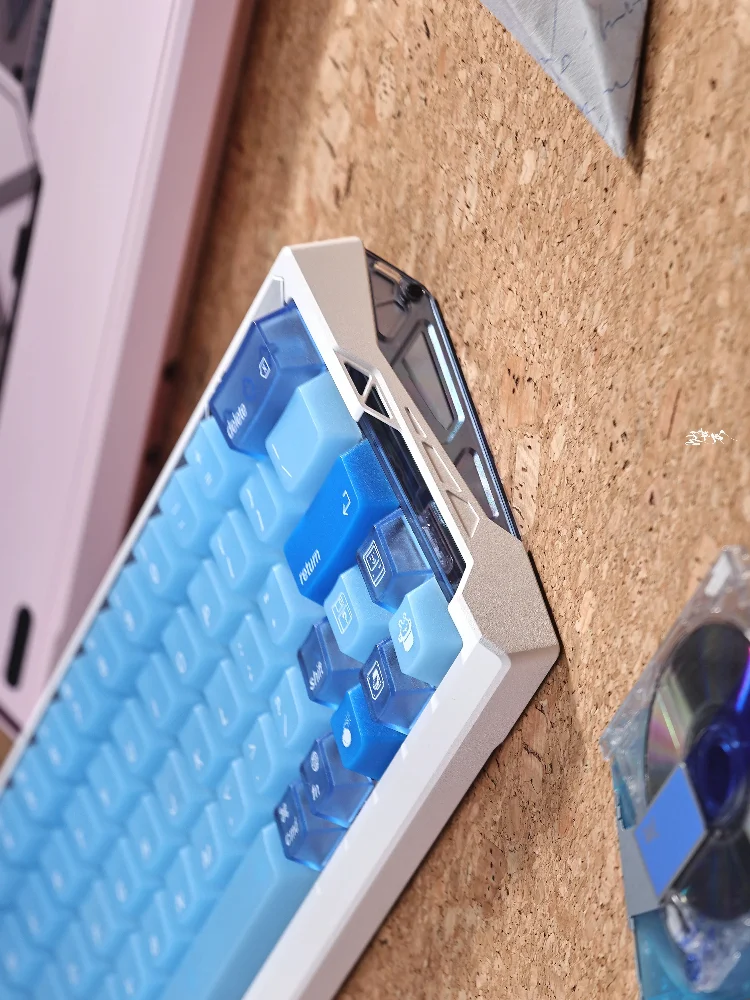 Paper60e Wooting60he EV63 Mechanical Keyboard Shell Custom CNC Aluminium Case for Gamers Hands on Set Fr4PCB+sound Package Gift