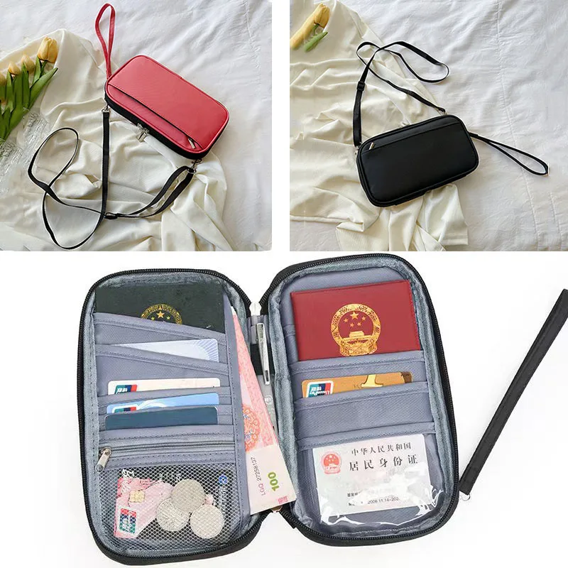 Family Passport packs wallet Unisex Business Passport Bag Multi Functional Document Bags ID Credit Cardholder Travel Accessories