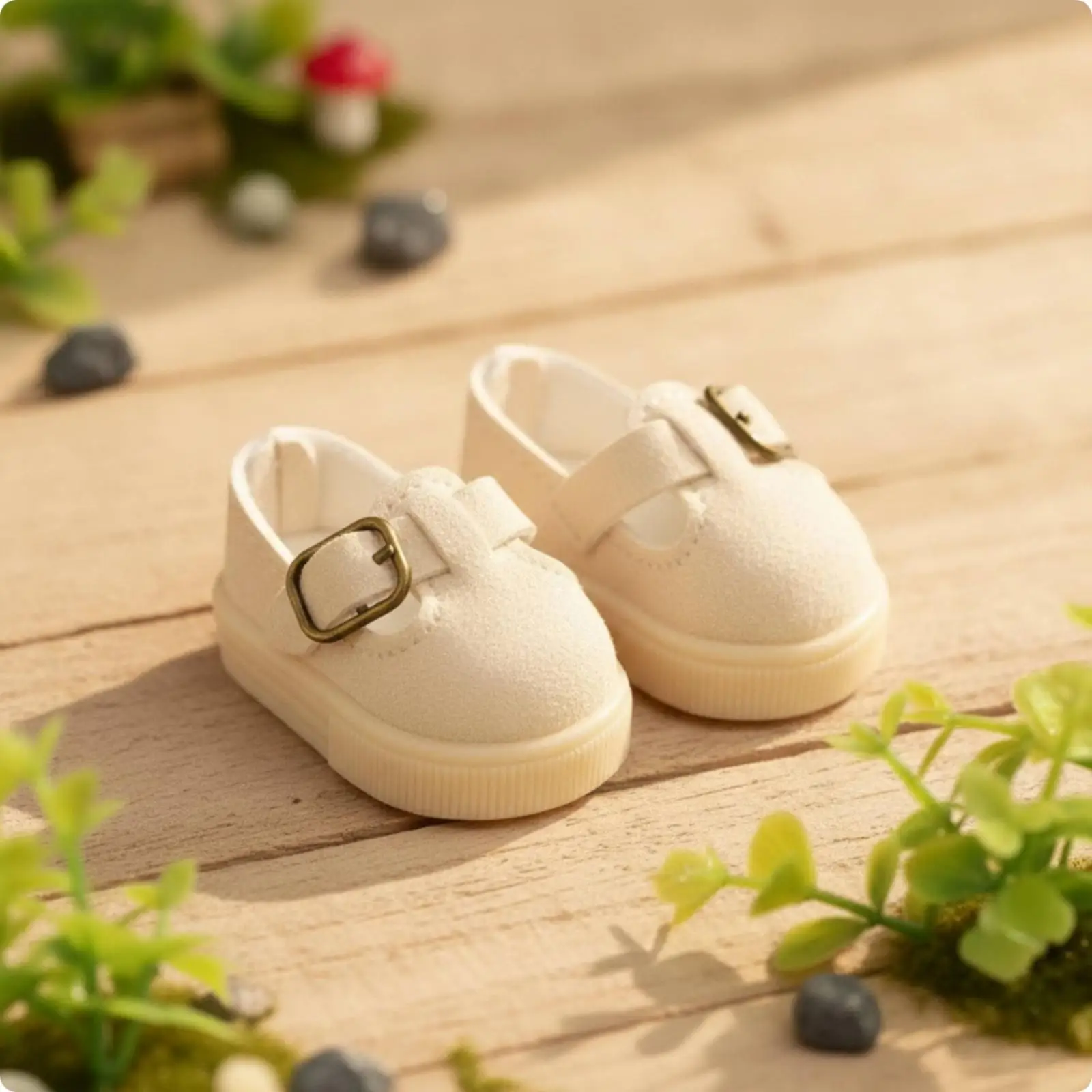 Doll Mary with Buckle Ribbed-Sole BJD Doll Shoes Matte Mary for Photo Shoots