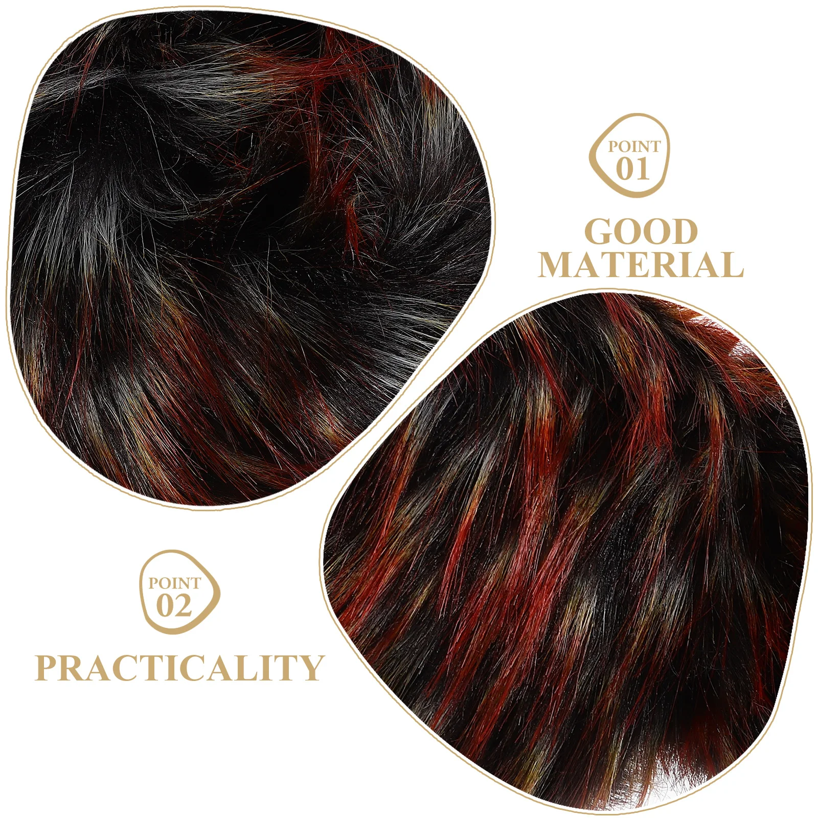 

2 pcs Faux Fox Wrist Cuffs Winter Warm Arm Sleeves Cozy Lightweight Sports Indoor Use Color Bands