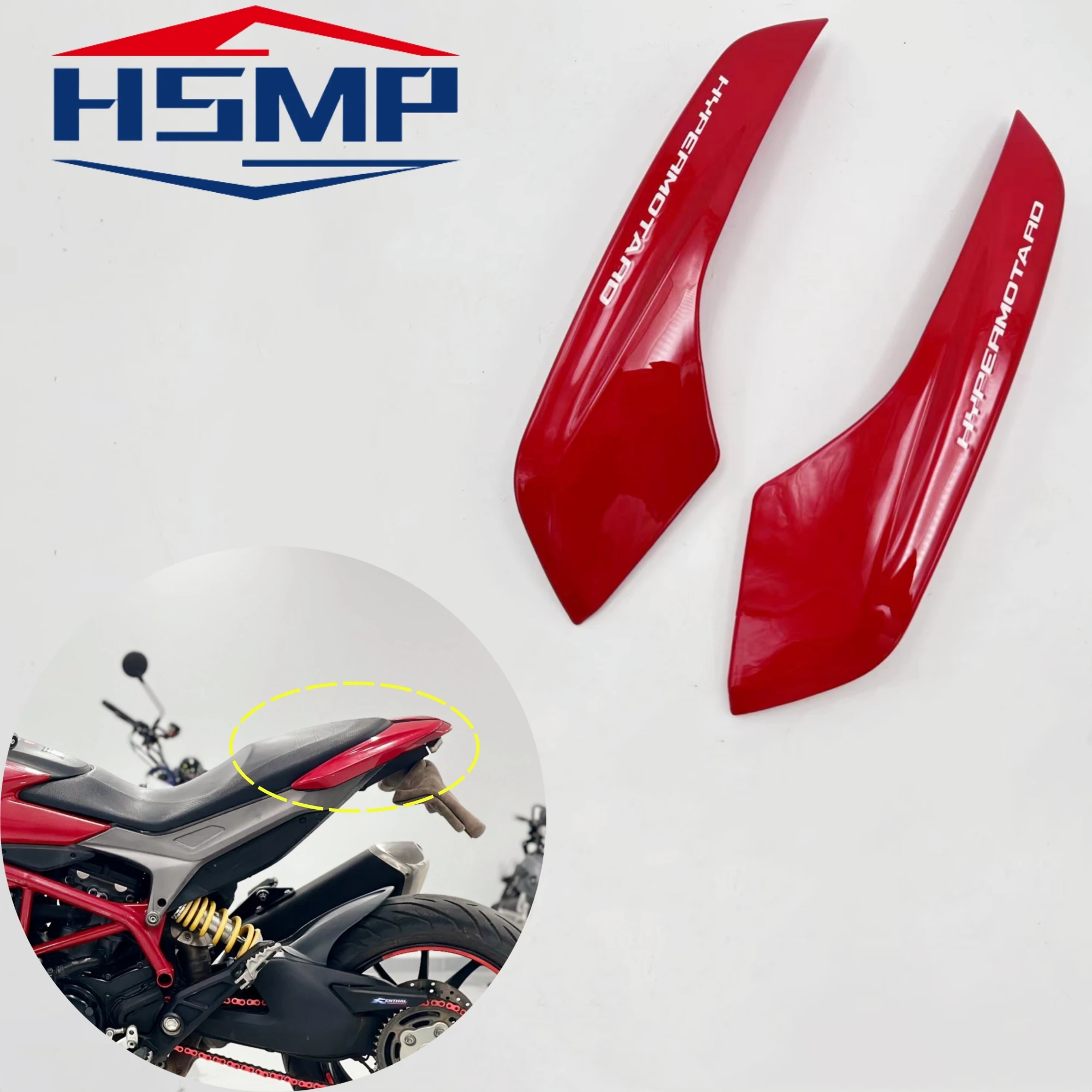 for Ducati Hypermotard 820 821 939 SP HyperStrada motorcycle rear side cover fairing accessories ABS plastic body kit