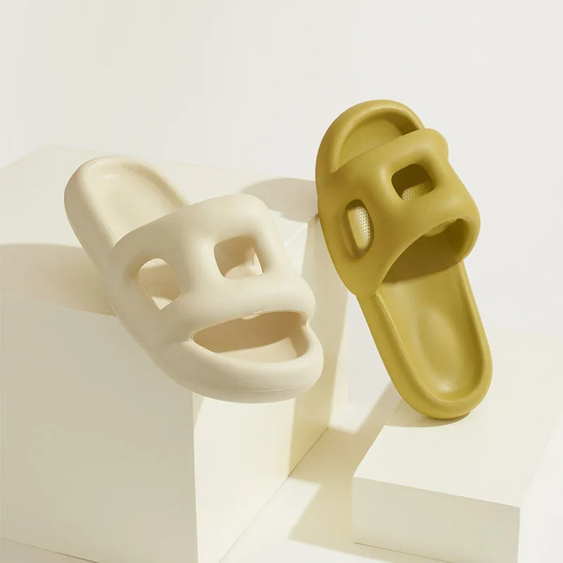 New hollow solid colors simple couples men and women wear sandals and slippers indoor and outdoors