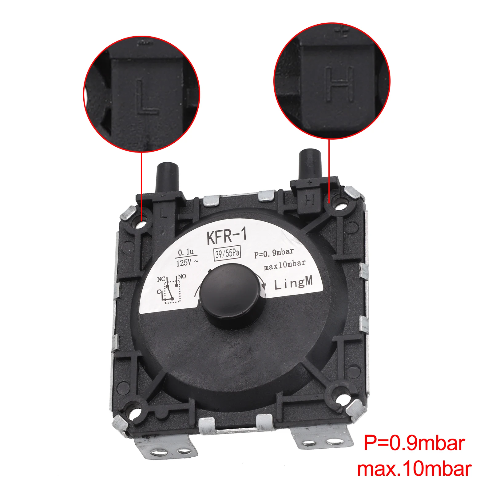 

AC V Hz S Switch Air Pressure Switch Repair Part Durability Easy Installation Exhaust Water Heater Plastic Metal