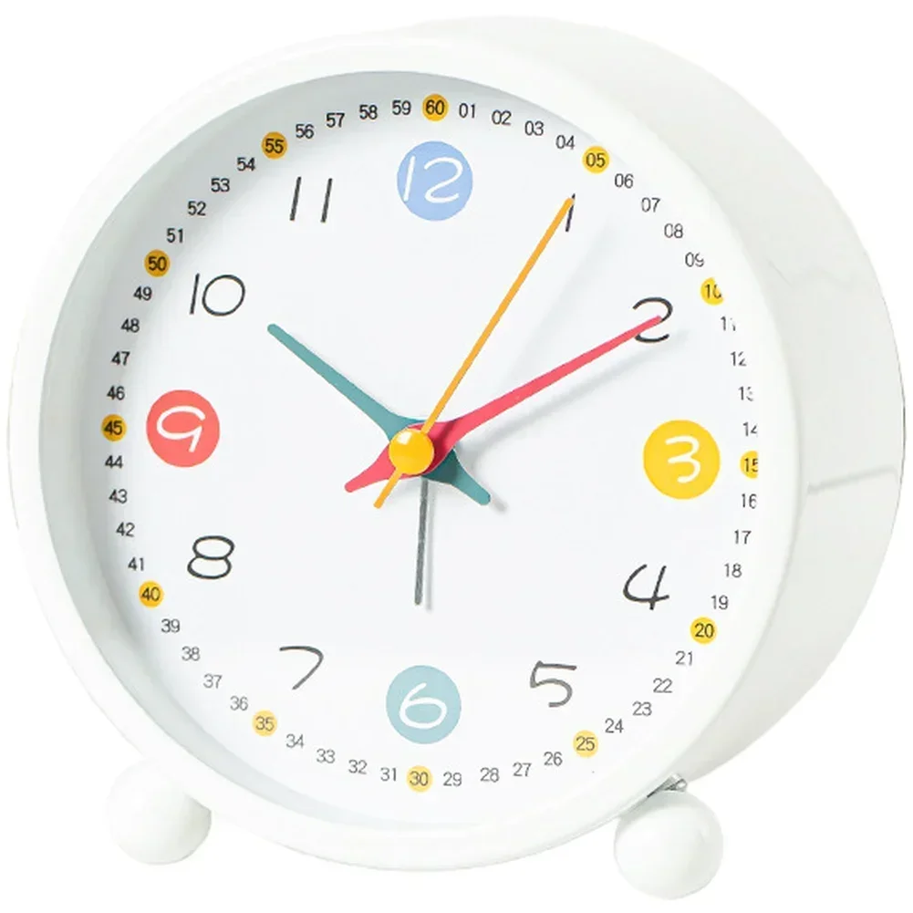 

Silent Alarm Clock with Metal Body Luminous for Night Use Reliable Alarm for Wake Up and Penguin Cartoon Design