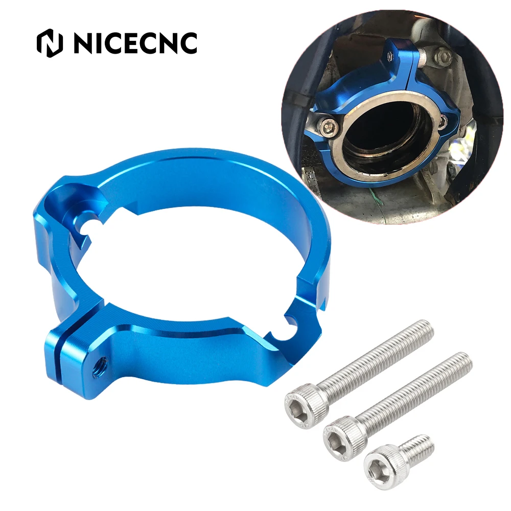 

NICECNC for Husqvarna 250 300 TE TC TX For KTM XC SX XCW XC-W Six Days 2017-2022 Exhaust Flange Guard Cover Motocross Aluminum