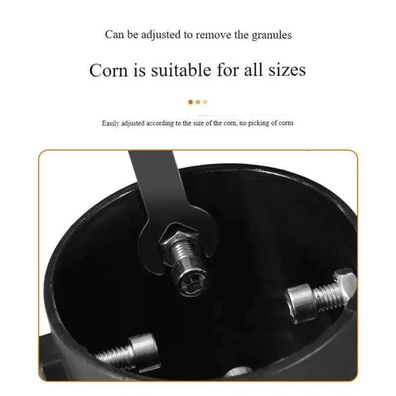 Corn Peeler Adjustable Kernel Stripper Remover Automatic Corn Kernel Separator Drill Attachment For Home Farm Store Restaurant