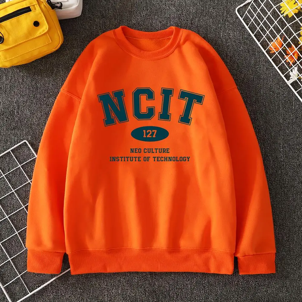 Ncit 127 Neo Culture Institute Of Technology Mens Hoodies Autumn Fleece Clothe Harajuku Loose Sportswear Fashion O-Neck Mens Top