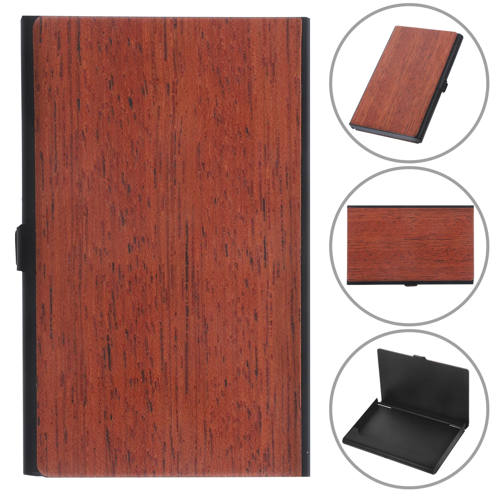 

Box Portable Organizer Office Desktop Storage Large Capacity Name Cards Holder For Women Men