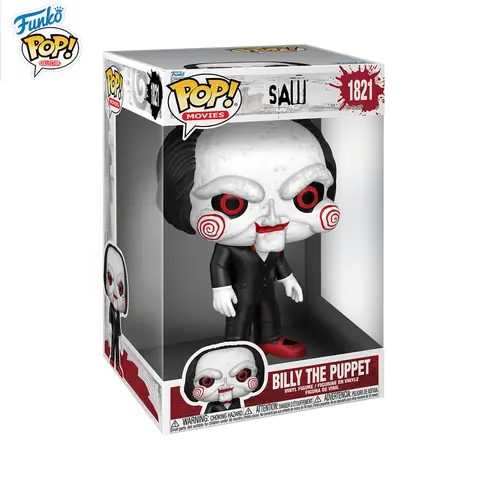 Nytt i lager FUNKO POP Original Chainsaw Puzzle Killer and Doll Billy Can Play Figure Model Collection Holiday Gifts 10 best sales Billy Saw Funko Pop - №2