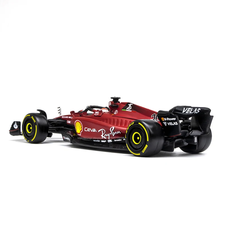 1:43 bburago mais recente f1 2022 scuderia ferrari F1-75 16 # leclerc 55 # sainz liga carro die cast modelo de carro brinquedo coleção presente