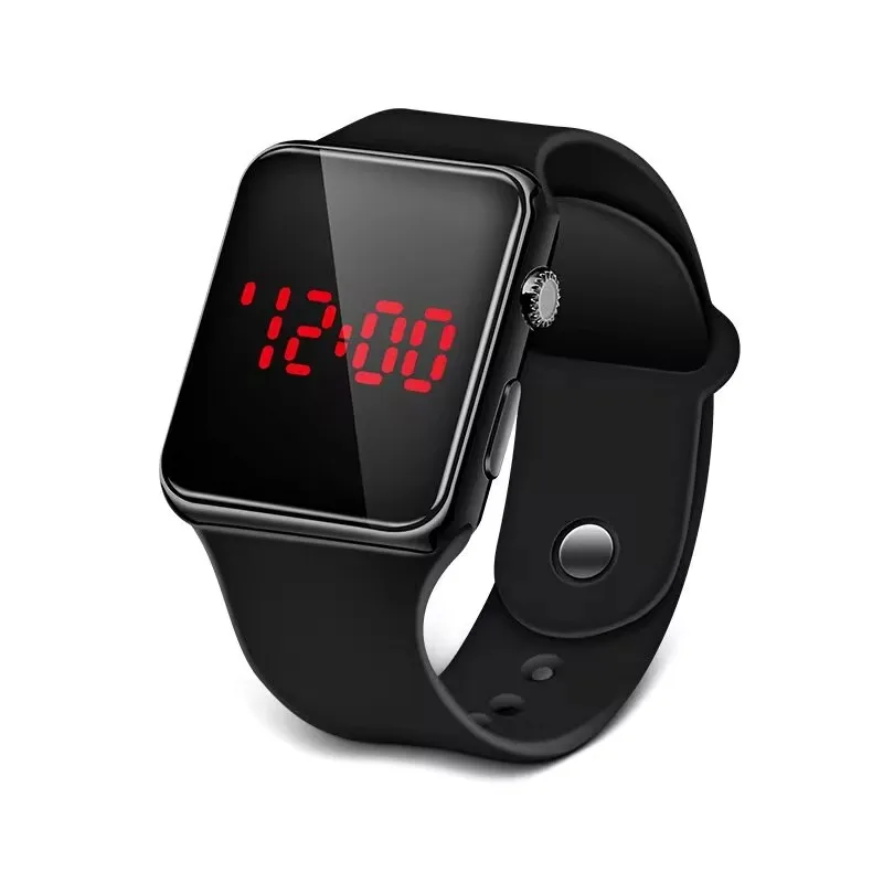 ساعة LED عادية للرجال Waterpeoof الساعات الرياضية العسكرية النساء الرجال ساعات المعصم الرقمية سيليكون ساعة Relogio Masculino 2024