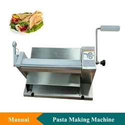 Adjustable Thickness Pizza Sheeter Machine Commercial Manual Dough Press Machine Flatten Dough Rolling Machine For Pizza Shop