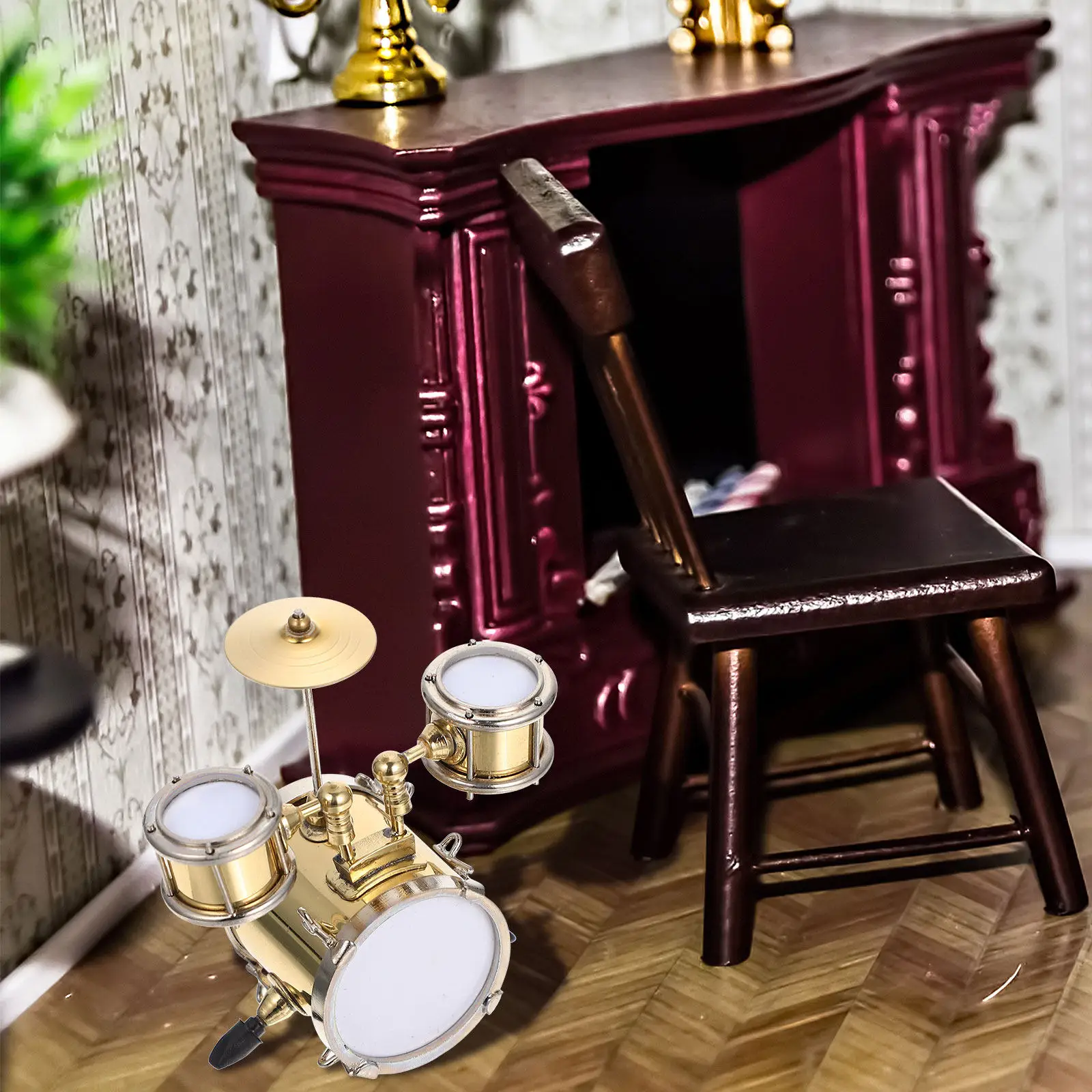 1Set Miniature Music Instrument Simulation Creative Colorful Small Musical Instrument Decorative Musical Plaything