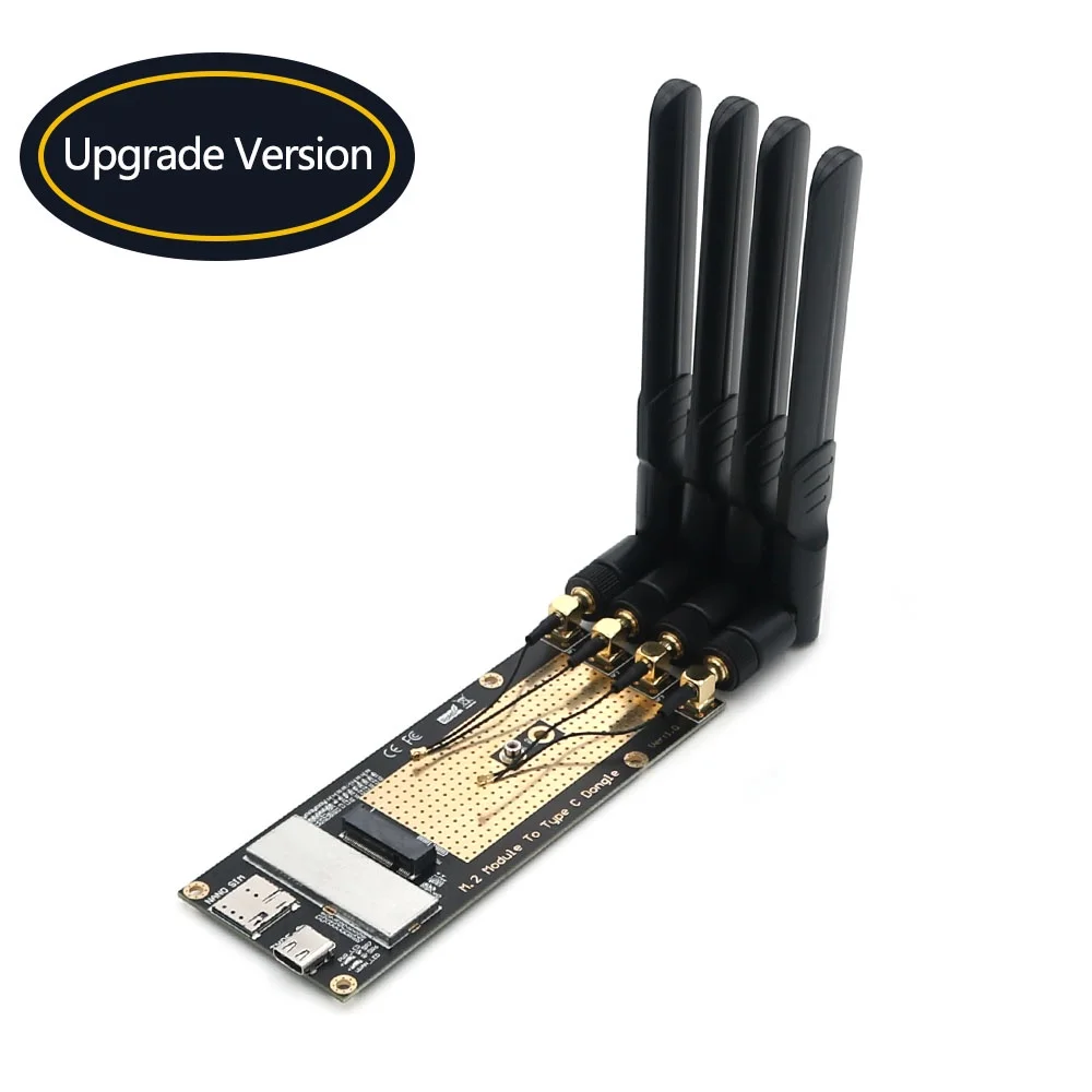 Network 3G/4G/5G Module to Type C/USB 3.0 Adapter for RM500Q RM500U GM800 SIM8200 with 4 Antenna