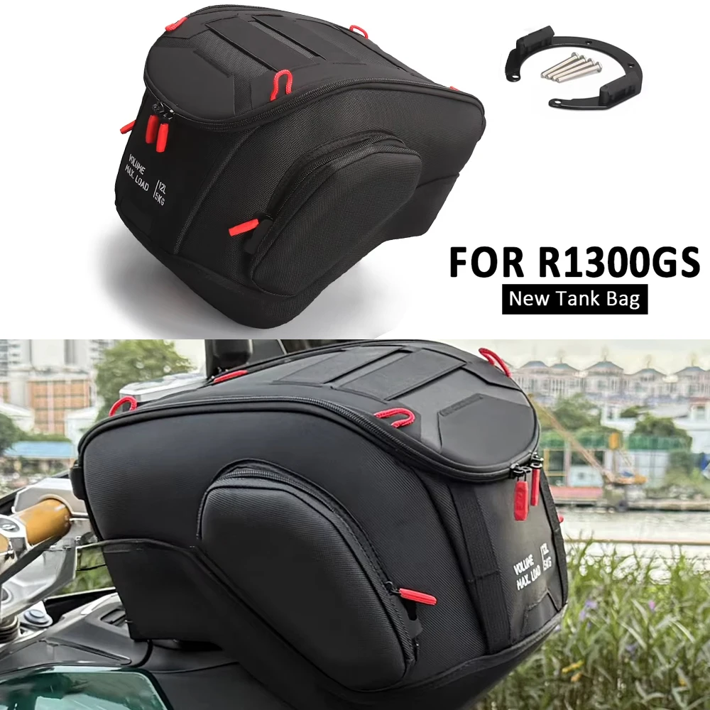 

New Motorcycle Waterproof Fuel Tank Bag 12L Tool Backpack Portable For BMW R1300GS GS1300 R 1300GS R 1300 GS 2023 2024 2025